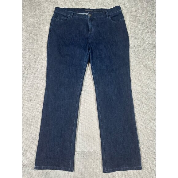 Soft Surroundings Jeans Womens 20W 41x31 Blue Straight Leg Stretch Read‎ - Picture 1 of 13